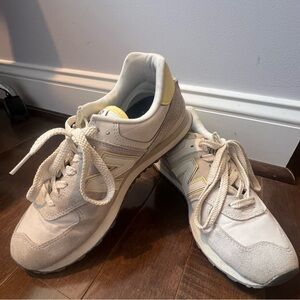 New Balance 574 Classic Sneakers. Size 9. Grey and yellow. VGUC.